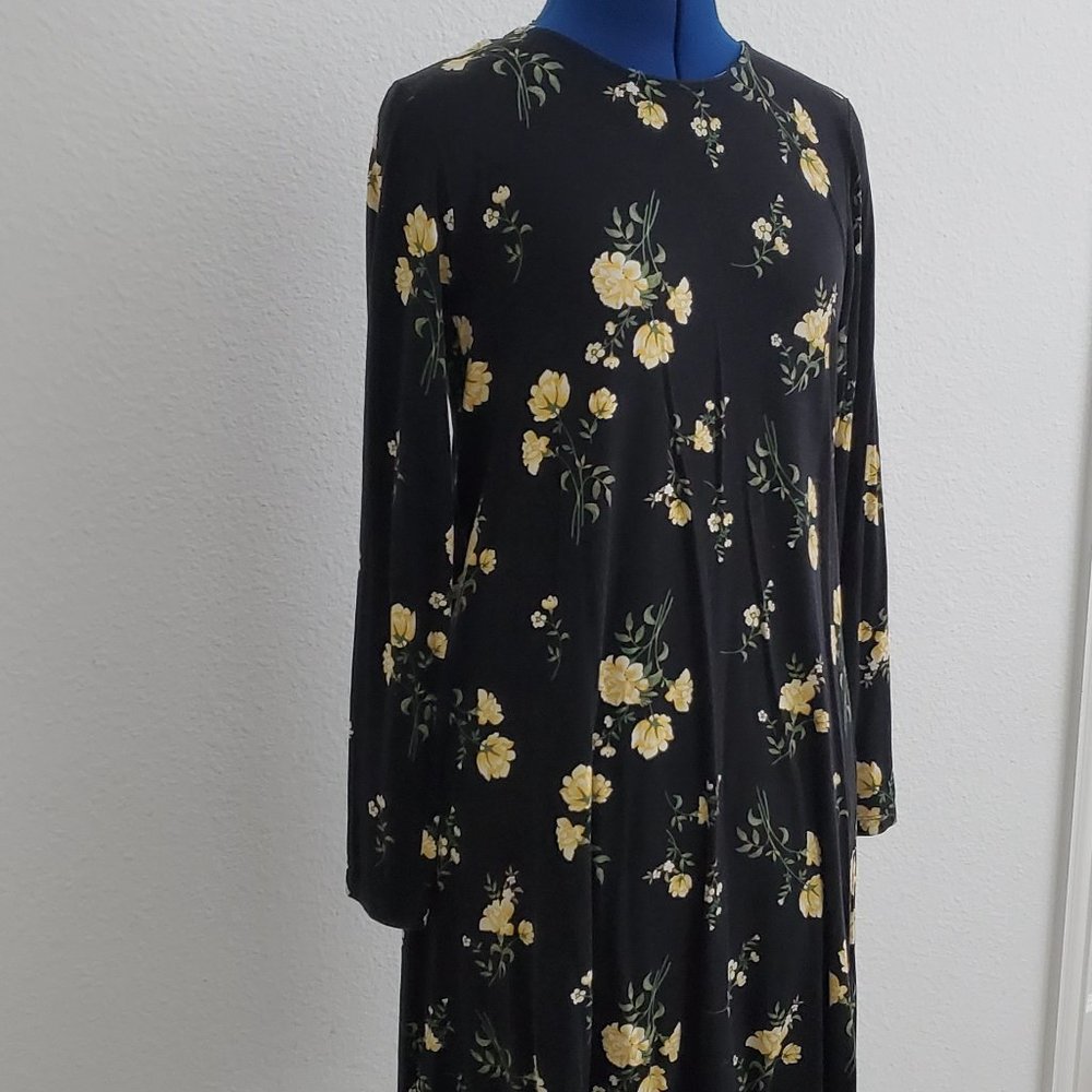Old Navy long sleeve floral jersey tunic - Picture 3 of 3